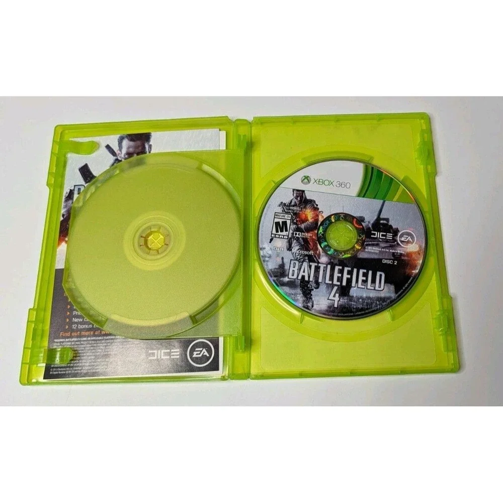 Battlefield 4 Xbox 360 Video Game Complete 2 Disc Set Inserts Original Case CIB
